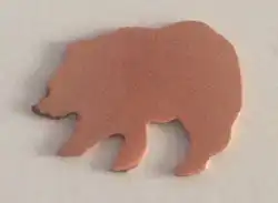 Bear copper shape