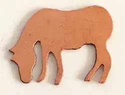 Horse copper shape