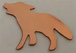 Coyote copper shape