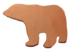 Polar Bear copper shape