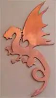 Dragon copper shape