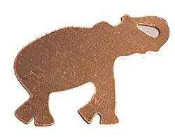 Elephant copper shape