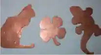 3 custom cut pieces