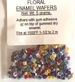 Enamel Floral Wafers