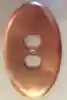 Oval outlet switchplate