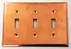 Standard triple toggle switchplate